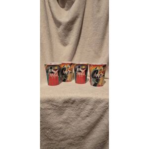 Four Vintage Coca-Cola Collectible Bon Appétit Tumblers